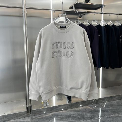 Cheap MIU MIU Hoodies Long Sleeved For Unisex #1252235 Replica Wholesale [$52.00 USD] [ITEM#1252235] on Replica MIU MIU Hoodies