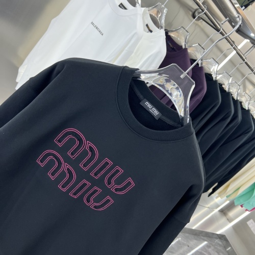 Cheap MIU MIU Hoodies Long Sleeved For Unisex #1252237 Replica Wholesale [$52.00 USD] [ITEM#1252237] on Replica MIU MIU Hoodies