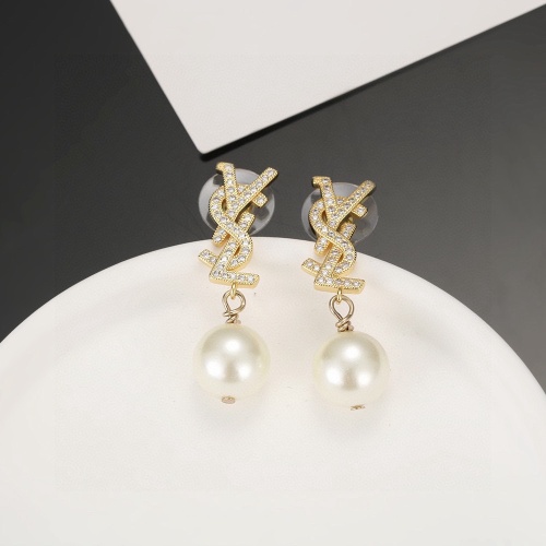 Cheap Yves Saint Laurent YSL Earrings For Women #1252280 Replica Wholesale [$25.00 USD] [ITEM#1252280] on Replica Yves Saint Laurent YSL Earrings