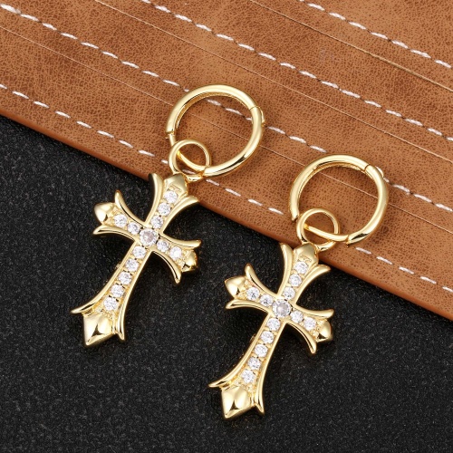 Cheap Chrome Hearts Earrings For Women #1252530 Replica Wholesale [$32.00 USD] [ITEM#1252530] on Replica Chrome Hearts Earrings