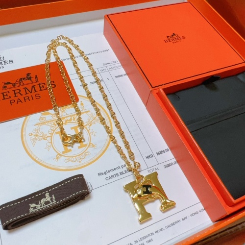 Cheap Hermes Necklaces #1252544 Replica Wholesale [$42.00 USD] [ITEM#1252544] on Replica Hermes Necklaces