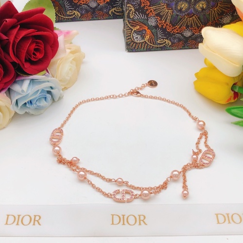 Cheap Christian Dior Necklaces For Women #1252555 Replica Wholesale [$32.00 USD] [ITEM#1252555] on Replica Christian Dior Necklaces