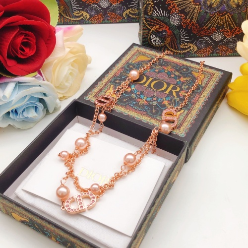 Cheap Christian Dior Necklaces For Women #1252555 Replica Wholesale [$32.00 USD] [ITEM#1252555] on Replica Christian Dior Necklaces