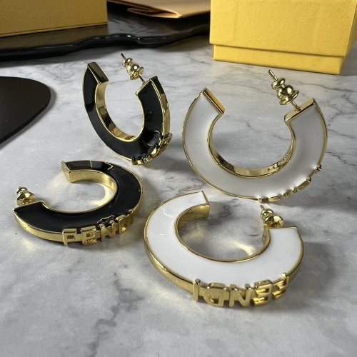 Cheap Fendi Earrings For Women #1252704 Replica Wholesale [$38.00 USD] [ITEM#1252704] on Replica Fendi Earrings