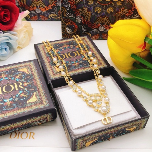 Cheap Christian Dior Necklaces #1252789 Replica Wholesale [$36.00 USD] [ITEM#1252789] on Replica Christian Dior Necklaces