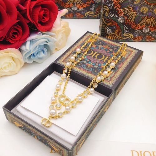 Cheap Christian Dior Necklaces #1252789 Replica Wholesale [$36.00 USD] [ITEM#1252789] on Replica Christian Dior Necklaces