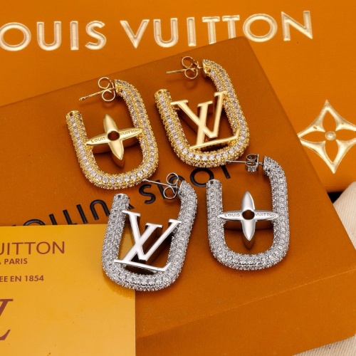 Cheap Louis Vuitton Earrings For Women #1252885 Replica Wholesale [$34.00 USD] [ITEM#1252885] on Replica Louis Vuitton Earrings