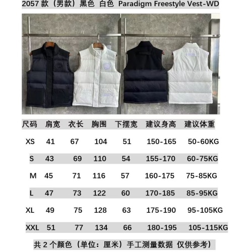 Cheap Canada Goose Down Feather Coat Sleeveless For Men #1253038 Replica Wholesale [$125.00 USD] [ITEM#1253038] on Replica Canada Goose Down Feather Coat