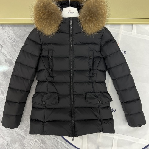 Cheap Moncler Down Feather Coat Long Sleeved For Women #1253041 Replica Wholesale [$202.00 USD] [ITEM#1253041] on Replica Moncler Down Feather Coat