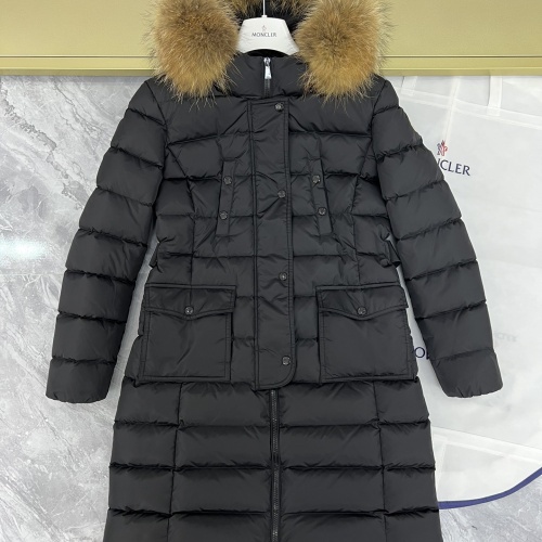 Cheap Moncler Down Feather Coat Long Sleeved For Women #1253042 Replica Wholesale [$225.00 USD] [ITEM#1253042] on Replica Moncler Down Feather Coat