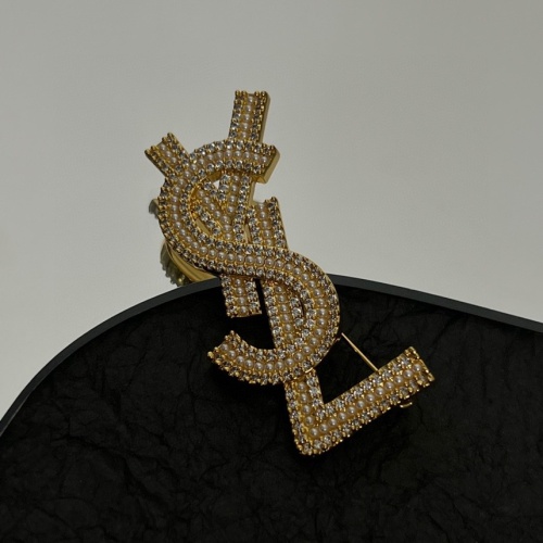 Cheap Yves Saint Laurent Brooches For Women #1253132 Replica Wholesale [$42.00 USD] [ITEM#1253132] on Replica Yves Saint Laurent Brooches