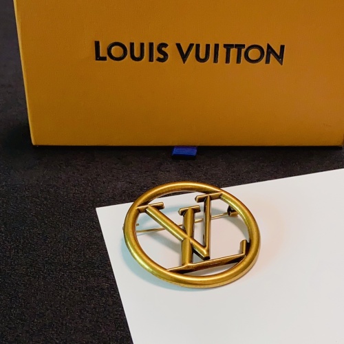 Cheap Louis Vuitton LV Brooches For Women #1253663 Replica Wholesale [$25.00 USD] [ITEM#1253663] on Replica Louis Vuitton LV Brooches