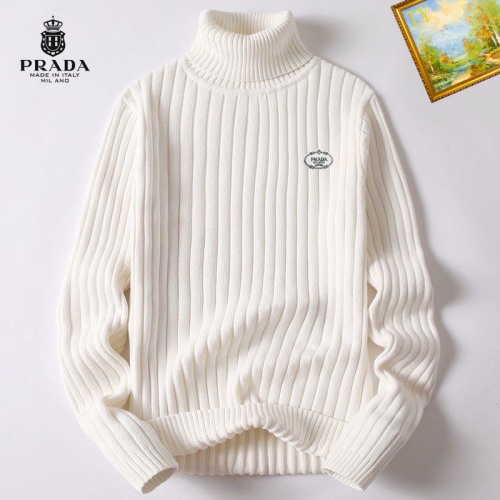 Cheap Prada Sweater Long Sleeved For Men #1254115 Replica Wholesale [$40.00 USD] [ITEM#1254115] on Replica Prada Sweater