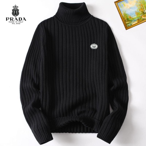 Cheap Prada Sweater Long Sleeved For Men #1254116 Replica Wholesale [$40.00 USD] [ITEM#1254116] on Replica Prada Sweater