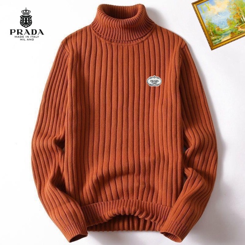 Cheap Prada Sweater Long Sleeved For Men #1254117 Replica Wholesale [$40.00 USD] [ITEM#1254117] on Replica Prada Sweater