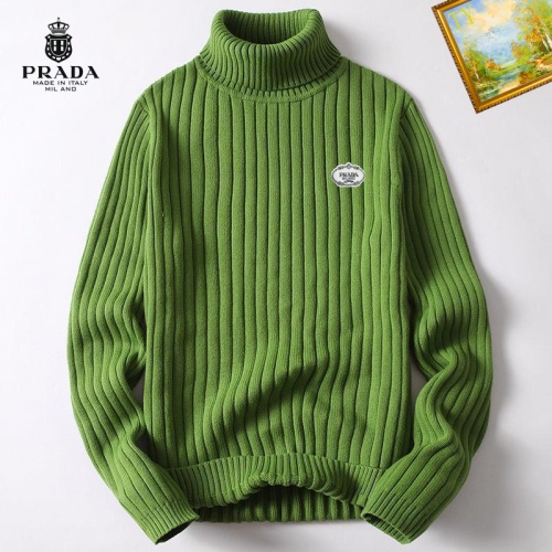 Cheap Prada Sweater Long Sleeved For Men #1254118 Replica Wholesale [$40.00 USD] [ITEM#1254118] on Replica Prada Sweater