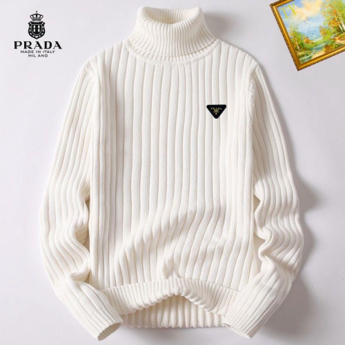 Cheap Prada Sweater Long Sleeved For Men #1254120 Replica Wholesale [$40.00 USD] [ITEM#1254120] on Replica Prada Sweater