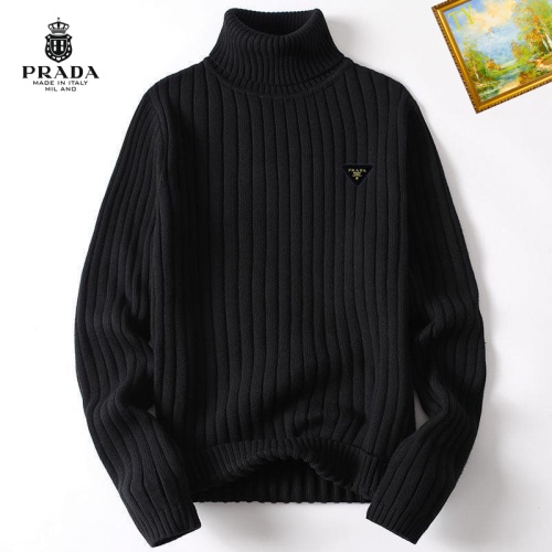 Cheap Prada Sweater Long Sleeved For Men #1254121 Replica Wholesale [$40.00 USD] [ITEM#1254121] on Replica Prada Sweater