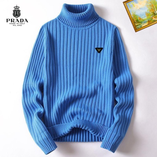 Cheap Prada Sweater Long Sleeved For Men #1254124 Replica Wholesale [$40.00 USD] [ITEM#1254124] on Replica Prada Sweater