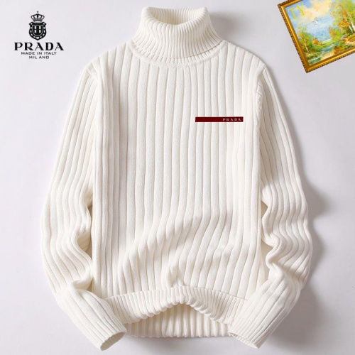 Cheap Prada Sweater Long Sleeved For Men #1254186 Replica Wholesale [$40.00 USD] [ITEM#1254186] on Replica Prada Sweater