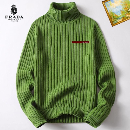 Cheap Prada Sweater Long Sleeved For Men #1254189 Replica Wholesale [$40.00 USD] [ITEM#1254189] on Replica Prada Sweater