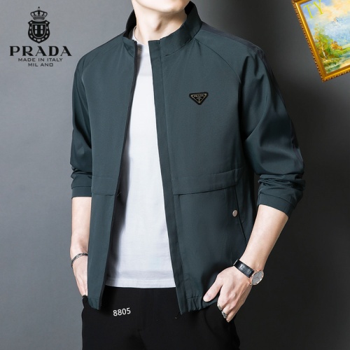 Cheap Prada Jackets Long Sleeved For Men #1254263 Replica Wholesale [$60.00 USD] [ITEM#1254263] on Replica Prada Jackets