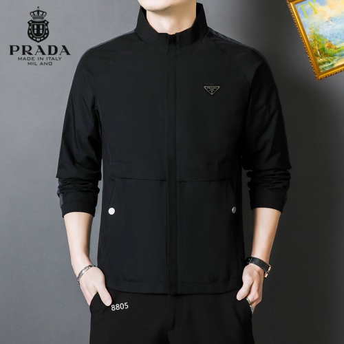 Cheap Prada Jackets Long Sleeved For Men #1254265 Replica Wholesale [$60.00 USD] [ITEM#1254265] on Replica Prada Jackets