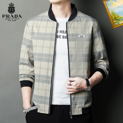 Cheap Prada Jackets Long Sleeved For Men #1254269 Replica Wholesale [$60.00 USD] [ITEM#1254269] on Replica Prada Jackets