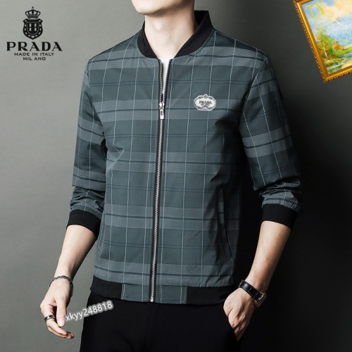 Cheap Prada Jackets Long Sleeved For Men #1254270 Replica Wholesale [$60.00 USD] [ITEM#1254270] on Replica Prada Jackets