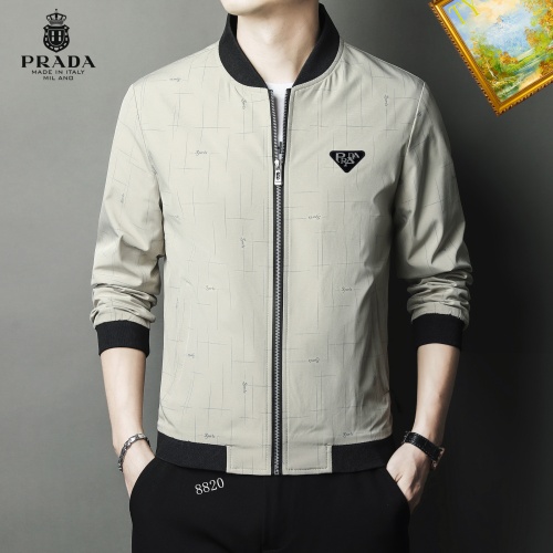 Cheap Prada Jackets Long Sleeved For Men #1254297 Replica Wholesale [$60.00 USD] [ITEM#1254297] on Replica Prada Jackets