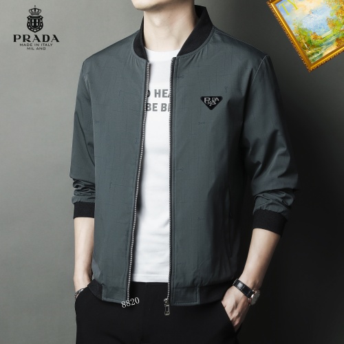 Cheap Prada Jackets Long Sleeved For Men #1254301 Replica Wholesale [$60.00 USD] [ITEM#1254301] on Replica Prada Jackets