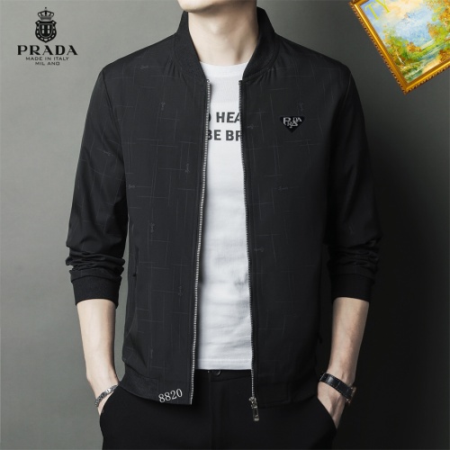 Cheap Prada Jackets Long Sleeved For Men #1254321 Replica Wholesale [$60.00 USD] [ITEM#1254321] on Replica Prada Jackets