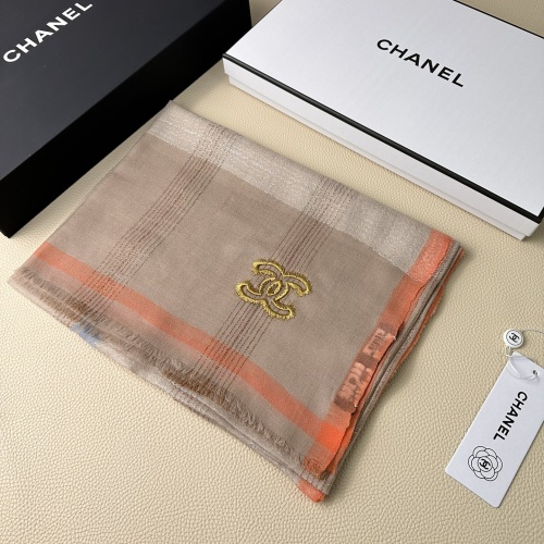 Cheap Chanel Scarves #1254424 Replica Wholesale [$56.00 USD] [ITEM#1254424] on Replica Chanel Scarves