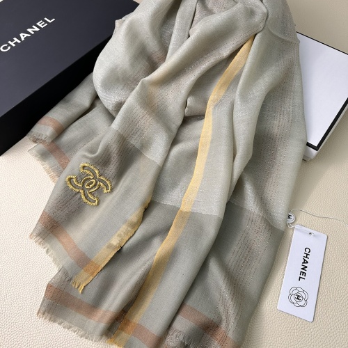 Cheap Chanel Scarves #1254425 Replica Wholesale [$56.00 USD] [ITEM#1254425] on Replica Chanel Scarves