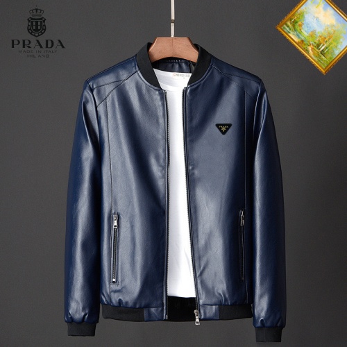 Cheap Prada Jackets Long Sleeved For Men #1254435 Replica Wholesale [$60.00 USD] [ITEM#1254435] on Replica Prada Jackets