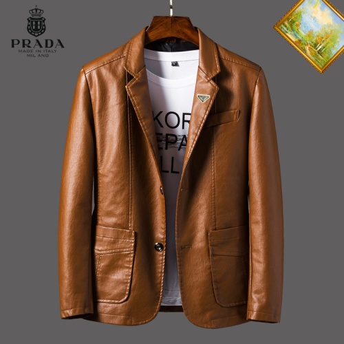 Cheap Prada Jackets Long Sleeved For Men #1254489 Replica Wholesale [$60.00 USD] [ITEM#1254489] on Replica Prada Jackets