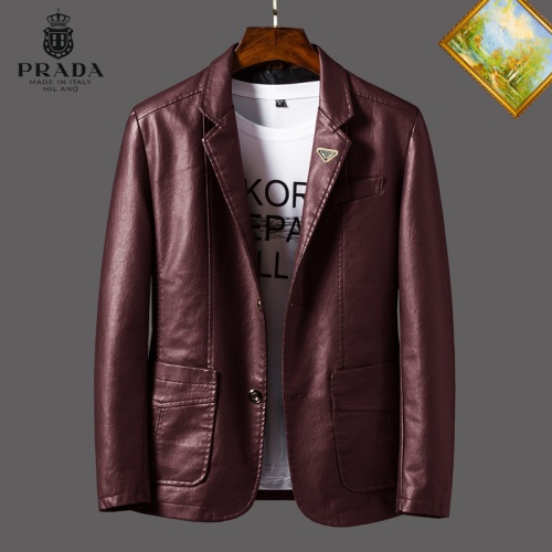 Cheap Prada Jackets Long Sleeved For Men #1254490 Replica Wholesale [$60.00 USD] [ITEM#1254490] on Replica Prada Jackets