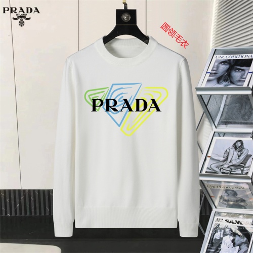 Cheap Prada Sweater Long Sleeved For Men #1254584 Replica Wholesale [$45.00 USD] [ITEM#1254584] on Replica Prada Sweater