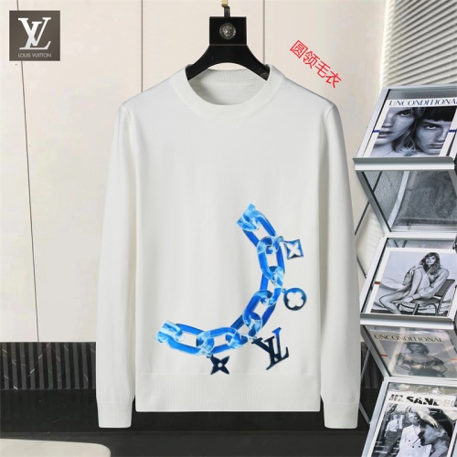 Cheap Louis Vuitton LV Sweaters Long Sleeved For Men #1254590 Replica Wholesale [$45.00 USD] [ITEM#1254590] on Replica Louis Vuitton LV Sweaters