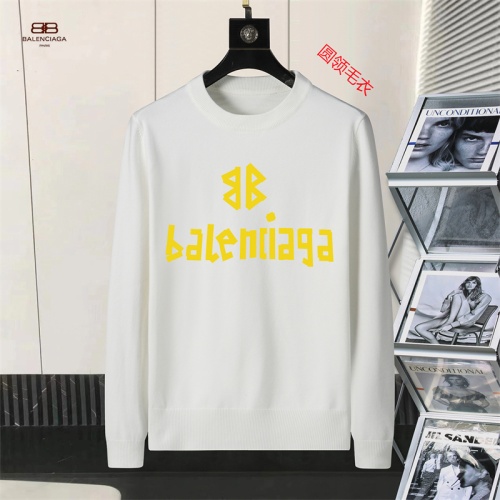 Cheap Balenciaga Sweaters Long Sleeved For Men #1254635 Replica Wholesale [$45.00 USD] [ITEM#1254635] on Replica Balenciaga Sweaters