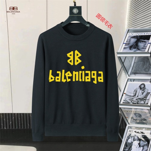 Cheap Balenciaga Sweaters Long Sleeved For Men #1254636 Replica Wholesale [$45.00 USD] [ITEM#1254636] on Replica Balenciaga Sweaters