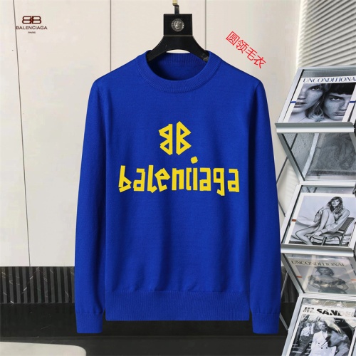 Cheap Balenciaga Sweaters Long Sleeved For Men #1254638 Replica Wholesale [$45.00 USD] [ITEM#1254638] on Replica Balenciaga Sweaters