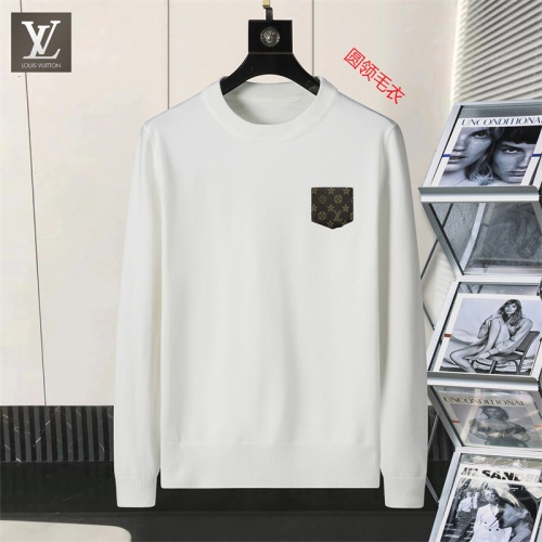 Cheap Louis Vuitton LV Sweaters Long Sleeved For Men #1254641 Replica Wholesale [$45.00 USD] [ITEM#1254641] on Replica Louis Vuitton LV Sweaters