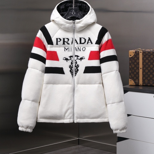 Cheap Prada Down Feather Coat Long Sleeved For Unisex #1254892 Replica Wholesale [$240.00 USD] [ITEM#1254892] on Replica Prada Down Feather Coat