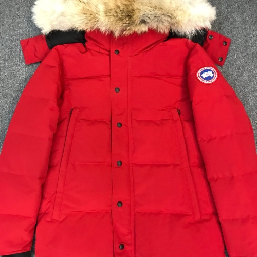 Cheap Canada Goose Down Feather Coat Long Sleeved For Men #1254906 Replica Wholesale [$172.00 USD] [ITEM#1254906] on Replica Canada Goose Down Feather Coat