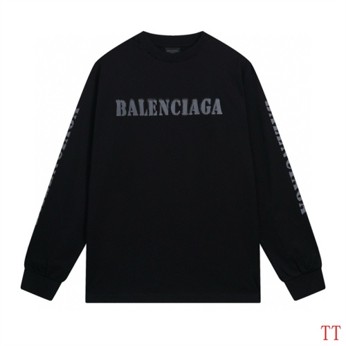 Cheap Balenciaga T-Shirts Long Sleeved For Unisex #1255141 Replica Wholesale [$45.00 USD] [ITEM#1255141] on Replica Balenciaga T-Shirts