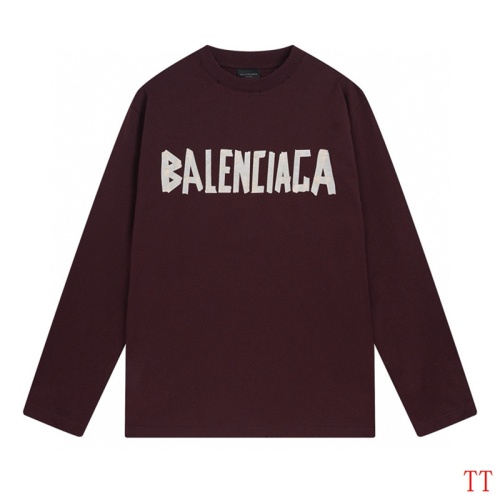 Cheap Balenciaga T-Shirts Long Sleeved For Unisex #1255154 Replica Wholesale [$45.00 USD] [ITEM#1255154] on Replica Balenciaga T-Shirts