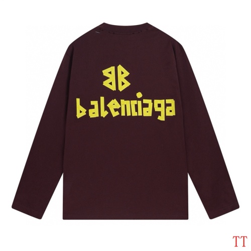 Cheap Balenciaga T-Shirts Long Sleeved For Unisex #1255154 Replica Wholesale [$45.00 USD] [ITEM#1255154] on Replica Balenciaga T-Shirts