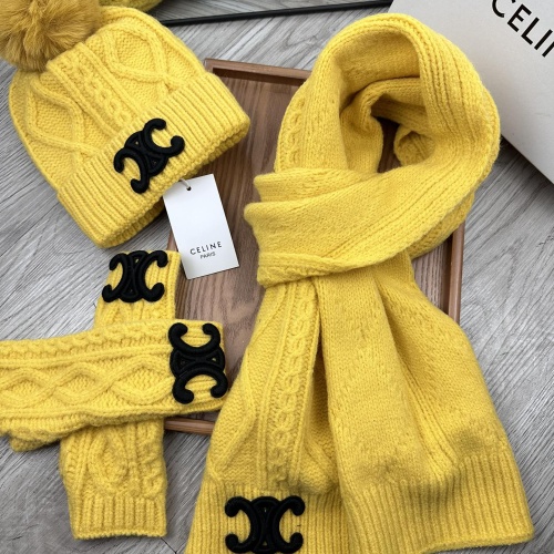 Cheap Celine Hat and Scarf and Glove Set #1255321 Replica Wholesale [$52.00 USD] [ITEM#1255321] on Replica Celine Hat and Scarf and Glove Set