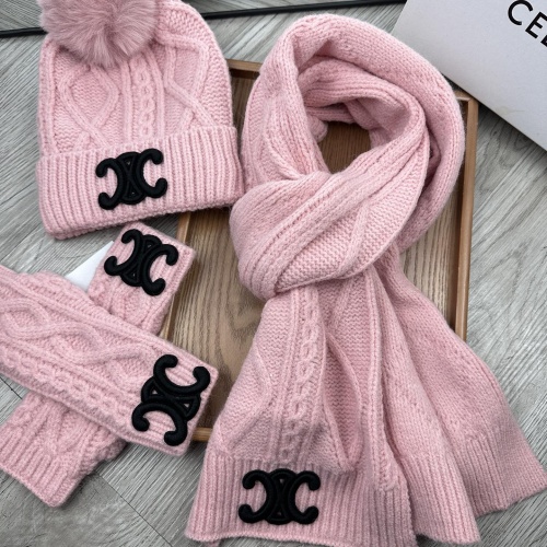 Cheap Celine Hat and Scarf and Glove Set #1255323 Replica Wholesale [$52.00 USD] [ITEM#1255323] on Replica Celine Hat and Scarf and Glove Set